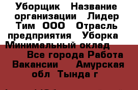 Уборщик › Название организации ­ Лидер Тим, ООО › Отрасль предприятия ­ Уборка › Минимальный оклад ­ 25 020 - Все города Работа » Вакансии   . Амурская обл.,Тында г.